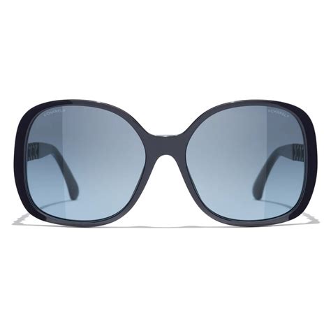chanel occhiali lente blu